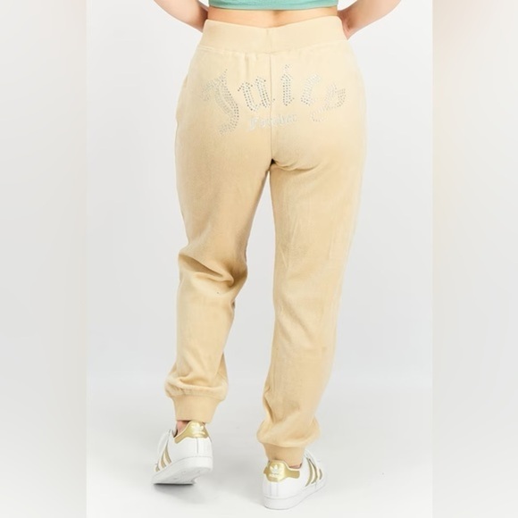 Forever 21 x Juicy Couture Rhinestone Velour Joggers​ - Picture 1 of 13